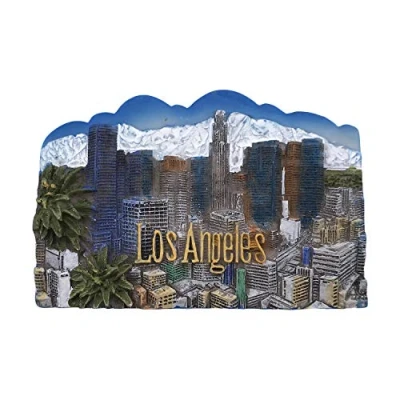 Abbildung von Los Angeles USA 3D Kühlschrankmagnet Touristische Souvenirs Harz Magnetische Aufkleber Home &amp; Kitchen Dekoration aus China