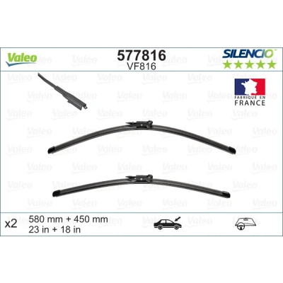 Abbildung von Scheibenwischer Valeo Silencio X.trm 577816 vorne Rahmenlos Top Lock JAGUAR: XJ Limousine