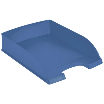 Abbildung von Leitz Briefablage A4, 5er Pack, 100 % recyclebar, stapelbare Ablagefächer, klimakompensiert, Blauer Engel, Recycle Sortiment, Blau, 52275030
