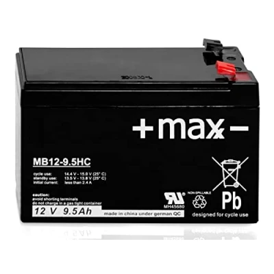Abbildung von Bleiakku Maxx Batterien MB12 9.5HC 12V 9,5Ah AGM Blei Accu Battery wartungsfrei