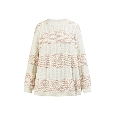 Abbildung von SIDONA Damen Strick Pullover 15525007 SI01, Creme Mehrfarbig, XS/S
