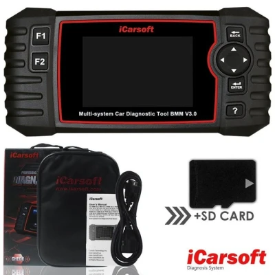 Abbildung von iCarsoft OBD2 Diagnosegerät BMM V3.0 für BMW MINI OBD Scanner Online Updates DEUTSCH