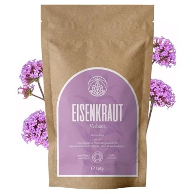 Abbildung von Eisenkraut Tee Monte Nativo (160 g) Verbena schonend getrocknet zur jeder Zeit 100% rein und natürlich als Kräutertee oder Geschenk Früchtetee Eistee