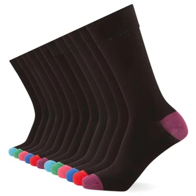 Abbildung von FM London 12 PACK Socken, Herren, Größe: 39 42, Black