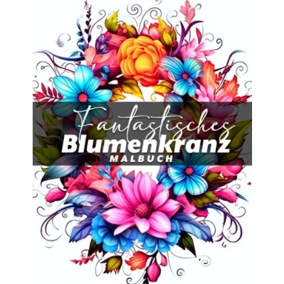Abbildung von Fantastisches Blumenkranz Malbuch: Lebhafte Ausmalbilder Premium Edition für Kinder und Erwachsene zum Ausmalen Entspannen
