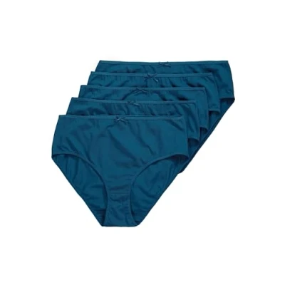 Abbildung von Ulla Popken 5 PACK Slip, Damen, Größe: 54/56, Dark teal