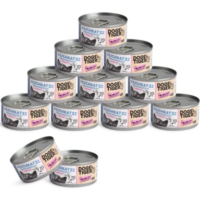 Abbildung von Adult Premium Katzenfutter Naschkatze, Nassfutter, Getreidefrei, Thunfisch &amp; Shrimps, 12x 70g