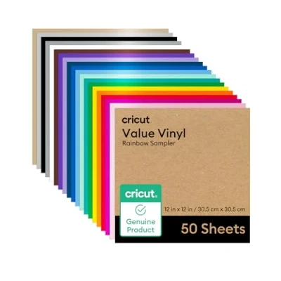 Abbildung von Vinyl Sampler, matt, Regenbogenmuster, 30,5 x cm, 50 Stück