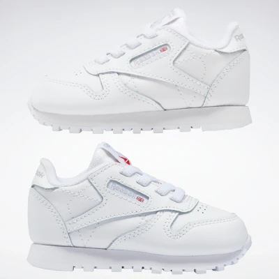Abbildung von Reebok Classic Leather Trainers BABY Shoes Sneaker low für Kinder, Größe: 21, White Schuhe