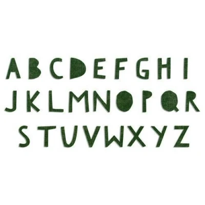 Abbildung von Sizzix Bigz XL Alphabet Die Cutout Upper 662707 Tim Holtz (03 18)