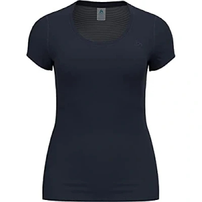 Abbildung von Odlo Damen Active F dry Light Funktionsunterwäsche Kurzarm Shirt, Dark Sapphire, XXL EU