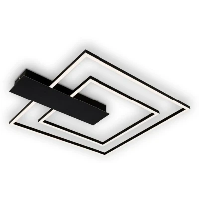 Abbildung von Briloner Leuchten Deckenleuchte NICO DUO, Deckenlampe dimmbar 25W 3000lm 3000K 57x48x4cm