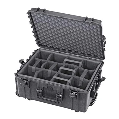 Abbildung von Max MAX540H245CAMTR, luftdichter Koffer für Herren, Schwarz, 538 x 405 245 mm