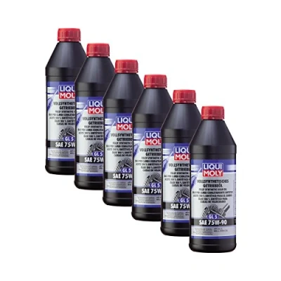 Abbildung von 6x LIQUI MOLY 1414 Vollsynthetisches Getriebeöl (GL5) SAE 75W 90 1L