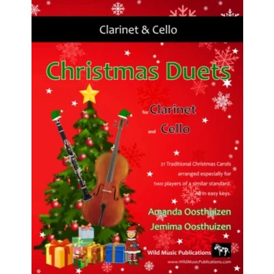 Abbildung von Christmas Duets for clarinet and Cello: 21 Traditional Carols arranged cello players of intermediate standard.