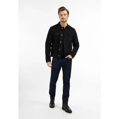 Abbildung von DREIMASTER vintage Men&#039;s Transitional Jacket XXL / Schwarz 100% Baumwolle