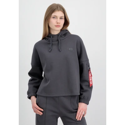 Abbildung von Alpha Industries XFIT Label Hoody Sweatshirt, Herren, Größe: Large, Vintage grey