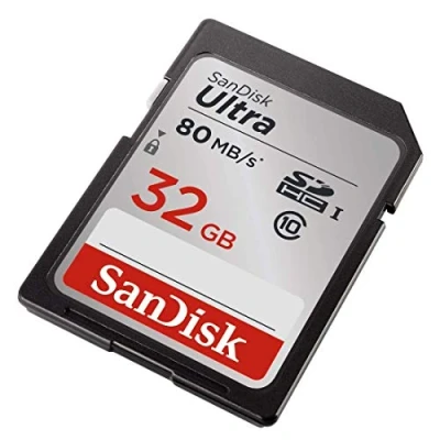 Abbildung von SanDisk Ultra 32GB SDHC UHS I Speicherkarte Speicherkarten Grau