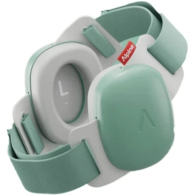 Abbildung von Alpine Muffy Baby 24 dB, verbesserter Gehörschutz für Babys und Kleinkinder bis 4 Jahre, sicher beruhigend, ideal auf Reisen, gut befunden von Babys, Grün