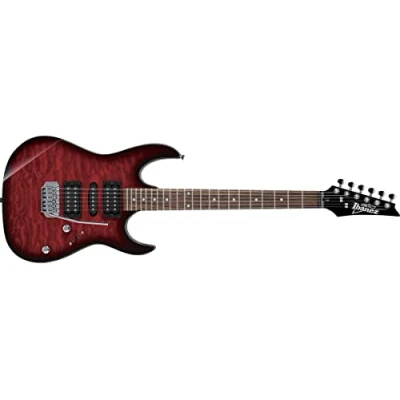 Abbildung von Ibanez Gio RG Series GRX70QA TRB Electric Guitar Transparent Red Burst
