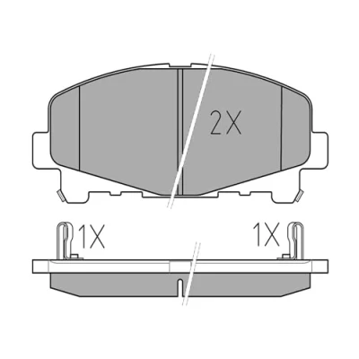 Abbildung von MEYLE 025 247 6616 Bremsbelagsatz ORIGINAL Quality Vorderachse mit akustischer Verschleißwarnung Anti Quietsch Blech HONDA: ACCORD 8