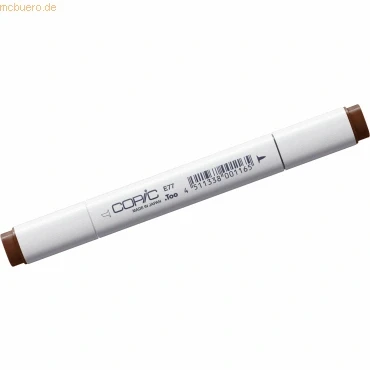Abbildung von COPIC Classic Marker Typ E 77, Maroon, professioneller Layoutmarker, mit einer breiten und feinen Spitze
