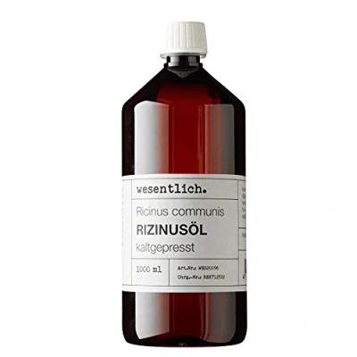 Abbildung von wesentlich. Körperöl Rizinusöl kaltgepresst (1000ml) von