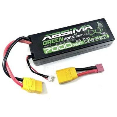Abbildung von Absima Modellbau Akkupack (LiPo) 7.4 V 7000 mAh Zellen Zahl: 2 50 C Stick XT90