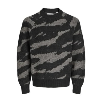 Abbildung von Jack &amp; Jones CREW NECK Strickpullover, Herren, Größe: Small, Pavement