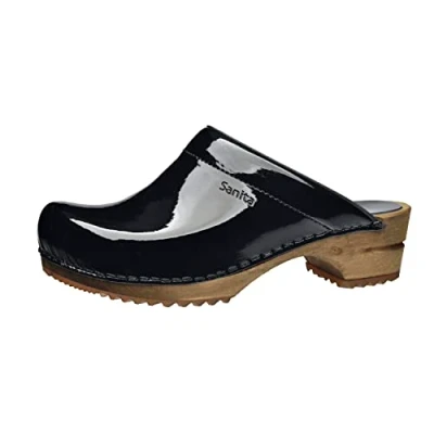 Abbildung von Sanita Wood Classic Patent Open Clog
