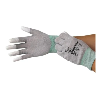 Abbildung von WETEC Arbeitshandschuh Set ESD Handschuhe, PU beschichtete Fingerkuppen