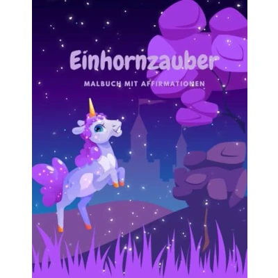 Abbildung von Einhornzauber Malbuch mit Affirmationen: für mehr Selbstvertrauen, Selbstbewusstsein. ab 3 Jahren