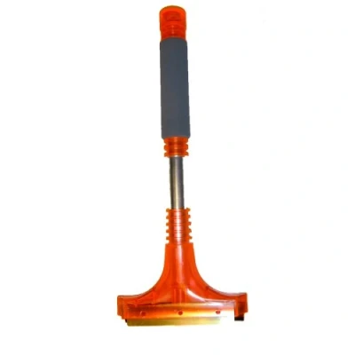Abbildung von Veropa 6950RS Eiskratzer Alu DeLuxe mit Messing Schabkante und extrabreiter Abstreiflippe, rot / schwarz, 30 cm