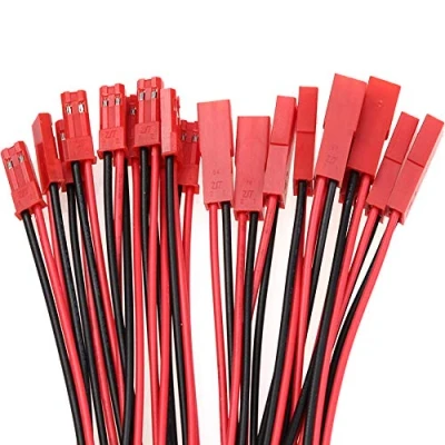 Abbildung von Boladge 10 Paare JST 2Pin bec Stecker Männlich und Buchse Adapter mit 10CM 22AWG Silikonkabel