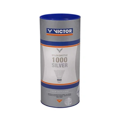 Abbildung von VICTOR Nylon Federball Shuttle 1000 3er Dose, Weiß / Blau