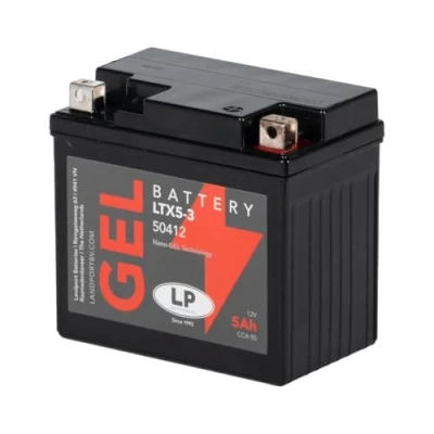 Abbildung von LP BATTERIES GTX5 3 12V 4Ah Motorrad Batterie, wartungsfrei versiegelt und vorgeladen kompatibel mit YTX5L BS, 50412LF, GTX5L FTX5L ETX 5L CTX5L BS Roller Quad Moped