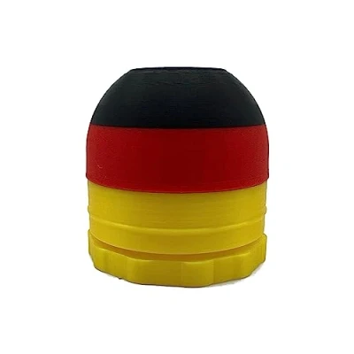Abbildung von eXODA Abdeckung für Anhängerkupplung Deutschland Schwarz Rot Gold mit Schraubgewinde