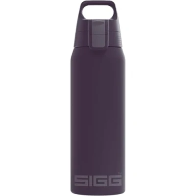 Abbildung von SIGG Isolierte Trinkflasche Shield Therm One Nocturne Für kohlensäurehaltige Getränke geeignet Auslaufsicher Spülmaschinenfest BPA frei 90% recycelter Edelstahl Dunkel Violett 0.75L