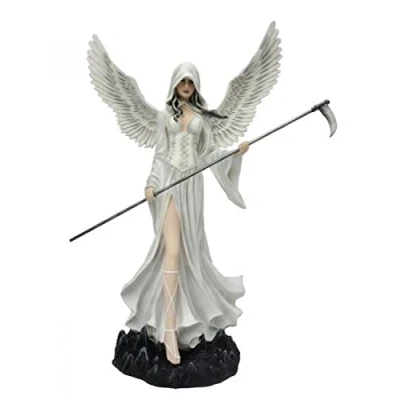 Abbildung von Joh.Vogler GmbH XXL Weißer Todesengel mit Sense Innocent Death 61cm Fee Figur Elfe Engel