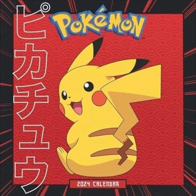 Abbildung von Pokémon Broschurkalender 2024. Tolle Motive für alle Fans von Serie, Videospielen und Go in einem Kalender. Praktischer Wandkalender 2024 zum Eintragen.