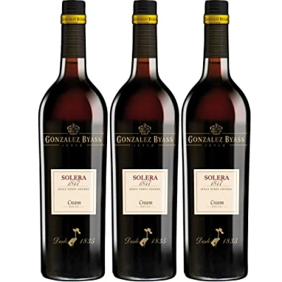Abbildung von González Byass Solera 1847 Cream Sherry dulce süß Jerez Spanien I Visando Paket (3 Flaschen)