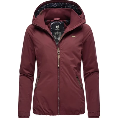Abbildung von Ragwear Damen Winterjacke Warmer Kurzmantel mit Kapuze Dizzie Winter Intl Wine Red22 Gr. L