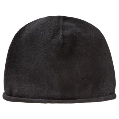 Abbildung von United Colors of Benetton Plain WITH Curly Tubular Border AND Chainstitch LOGO Mütze, Damen, Größe: One Size, Black