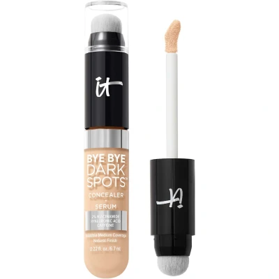 Abbildung von IT Cosmetics, Bye Dark Spots Concealer Serum, mittlere Deckkraft, anpassbar, angereichert mit Niacinamid, Hyaluronsäure &amp; Koffein, 6,7 ml, Farbe: Fair Neutral 11