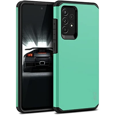 Abbildung von BEZ Hülle für Samsung A52s 5G Hülle, A52 Handyhülle Stoßfestes Kompatibel Galaxy / [Heavy Duty] Outdoor Dual Layer Armor Case Handy Schutzhülle Robuste, Minze
