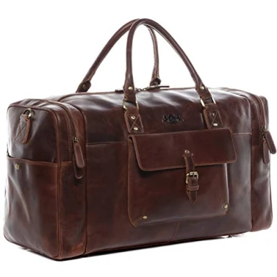 Abbildung von SID &amp; VAIN Weekender Travel YALE Holdall Reisetasche brauncognac, Größe: One Size, Braun cognac