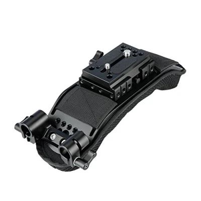Abbildung von NICEYRIG 15 mm Schulterpolster mit Quick Release Grundplatte Rod Clamp für Video Camcorder Kamera DV/DC Support System DSLR Rig