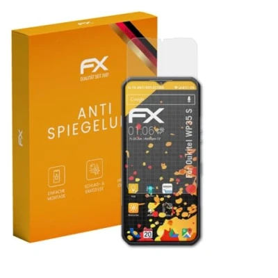 Abbildung von atFoliX Panzerfolie kompatibel mit Oukitel WP35 S Schutzfolie, entspiegelnde und stoßdämpfende FX Folie (3X)