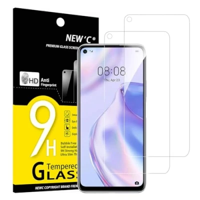 Abbildung von NEW&#039;C 2 Stück, Panzer Schutz Glas für Huawei P40 Lite 5G, [Nicht 4G] Frei von Kratzern, 9H Härte, HD Displayschutzfolie, 0.33mm Ultra klar, Ultrabeständig