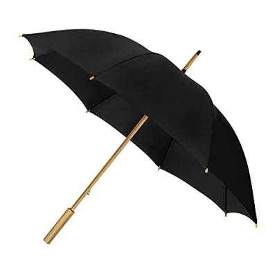 Abbildung von ECO by IMPLIVA, Bambusschirm, windsicher, Ø102 cm, schwarz